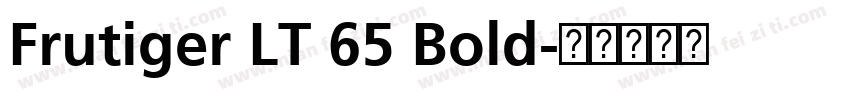 Frutiger LT 65 Bold字体转换